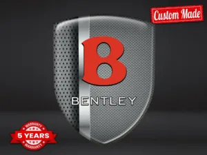 Bentley Emblema Bombato Finitura Top Etichette Cupola Superiori